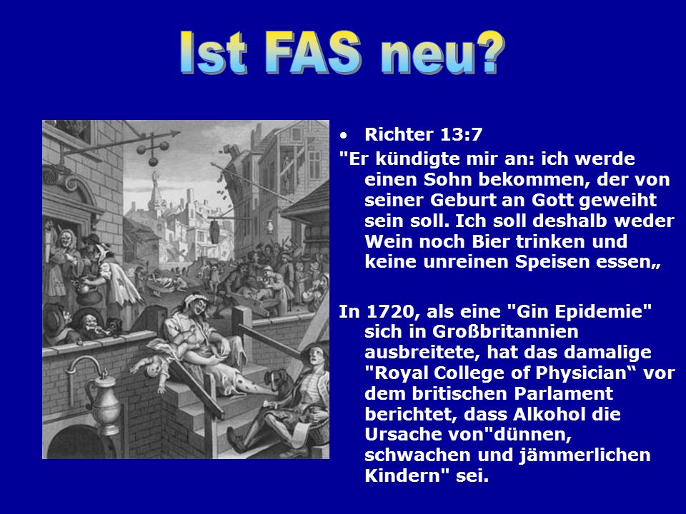 Der Vater trinkt jeden Tag das Bier